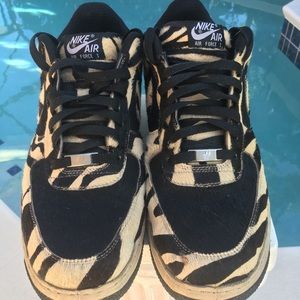 Nike Air Force 1 ID (Rare) Tiger Print Pony Hair